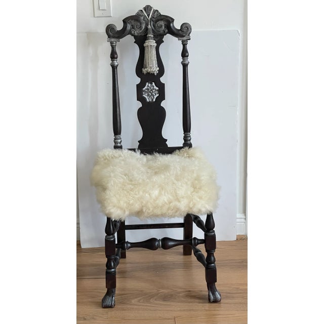 Jacobean Fabulous Antique American Jacobean Chair Redisigned For Sale - Image 3 of 12