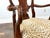 Vintage Queen Anne Burl Walnut Dining Chairs With Leopard Velvet Seats — Set of 8 For Sale - Image 16 of 18