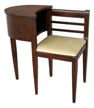 Vintage Mid Century Gossip Bench Telephone Table