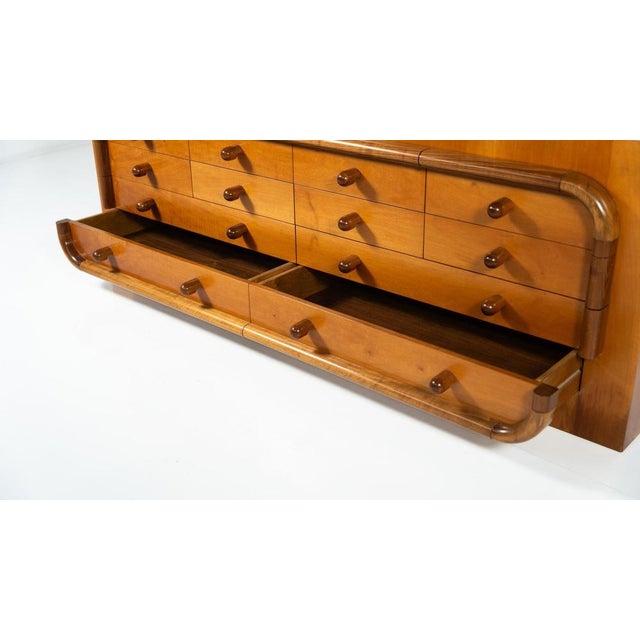 Mid-Century Walnut Sideboard with Drawers, Italy, 1960s For Sale - Image 6 of 13