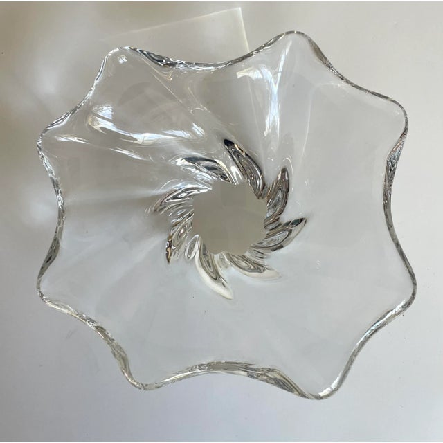 Glass 1970's Baccarat Crystal Candy Dish Bowl For Sale - Image 7 of 10