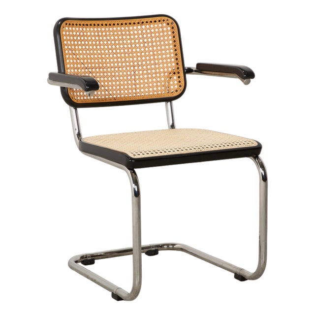 S 64 Cantilever Chair in Black Metal from Thonet For Sale