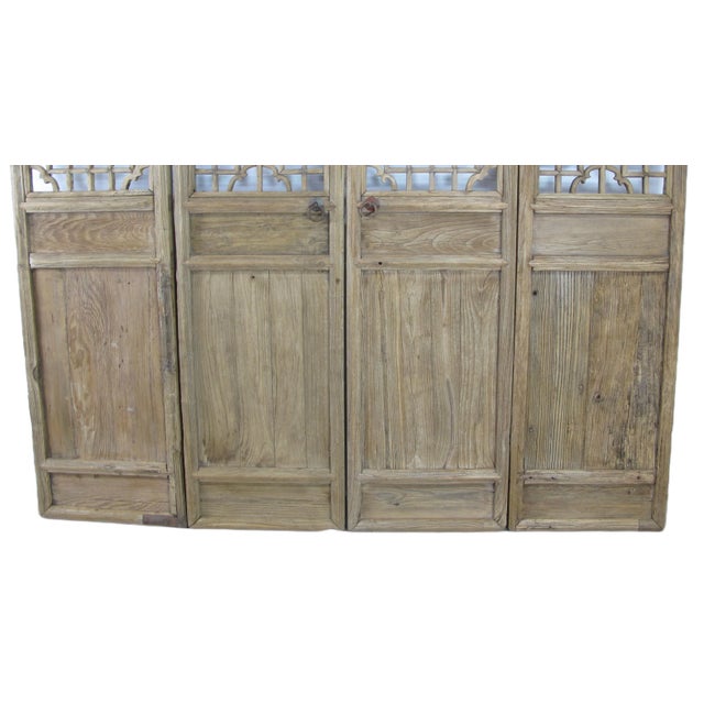 Early 19th Century Set of 4 Antique Farmer Screen Door Panels For Sale - Image 5 of 7
