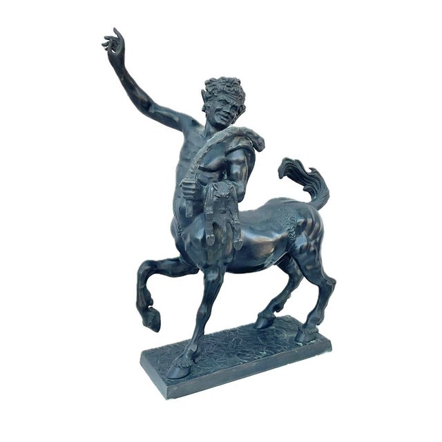Metal Large Bronze Grand Tour Centaur Signed Fernando De Luca For Sale - Image 7 of 12