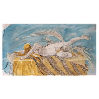 L'agonie - Original Etching by Félicien Rops - 1896 1896 For Sale