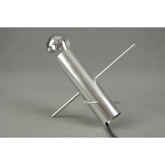 Silver Cricket R-60 Table Lamp by Otto Wasch for Raak, Amsterdam, 1960s For Sale - Image 8 of 12