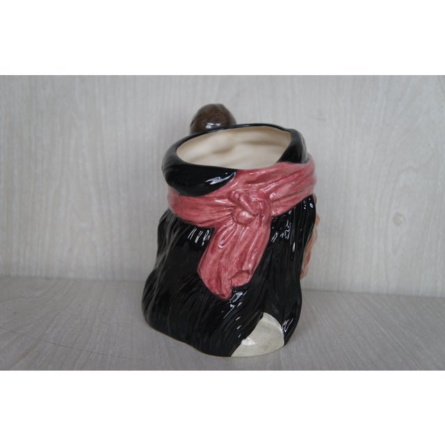 Royal Doulton 1980s English Royal Doulton Geronimo Apache Indian Leader Character Toby Jug For Sale - Image 4 of 14