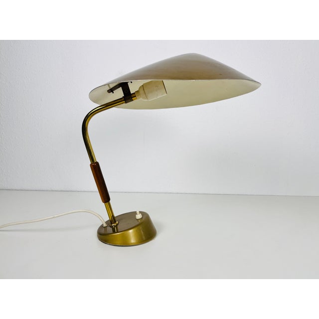Italian Brass Table Lamp in the Style of Stilnovo, Italy, 1960s For Sale - Image 6 of 15