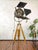 Industrial Model 612 The Sputnik Movie Spotlight on Wooden 101 Ama Tripod Floor Lamp by Mole Richardson, 1950s For Sale - Image 3 of 18