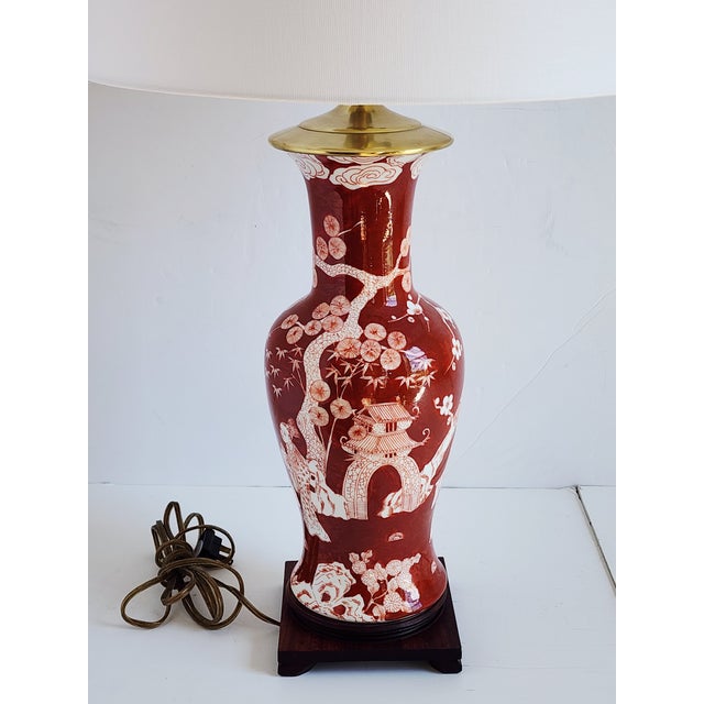 Mid-Century Chinoiserie Style Table Lamp For Sale In New York - Image 6 of 12