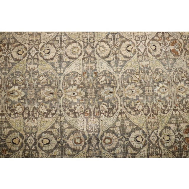 Antique Zabihi Collection Persian Bidjar Carpet - 8'9" x 12'1" For Sale - Image 9 of 12