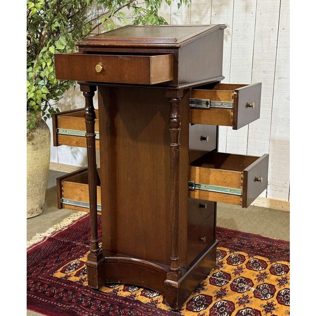 Wood English Mahogany Music Stand, 1950s For Sale - Image 7 of 14