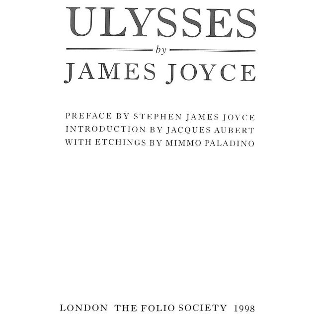 "Ulysses" 1998 Joyce, James For Sale - Image 4 of 12
