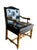 Vintage Barnard & Simonds Black Leather Armchair | 1960s American Traditional | Button-Tufted Leather & Bobbin-Turned Wood For Sale - Image 9 of 18