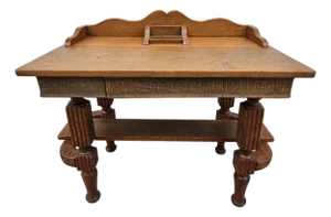 Antique Diminutive Oak Writing Desk