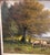 Wood Late 19th Century A. Millrose Pastoral Landscape Oil Painting With Sheep, C. 1880–1900 For Sale - Image 7 of 9
