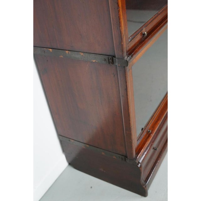 Antique Mahogany Stacking Bookcase from Globe Wernicke, 1900 For Sale - Image 12 of 17