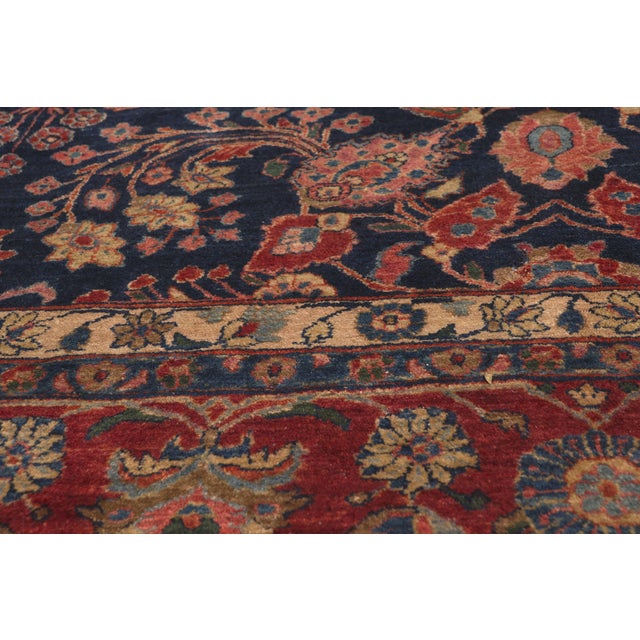 Early 20th Century Antique Persian Sarouk Rug, 11'11 X 16'09 For Sale - Image 5 of 10