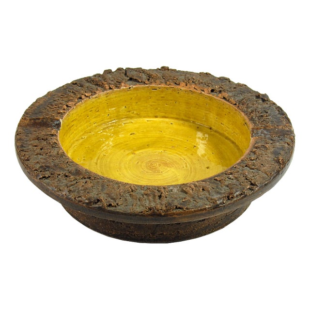 Italian Glazed Ceramic Ashtray by Aldo Londi for Bitossi, 1970s For Sale