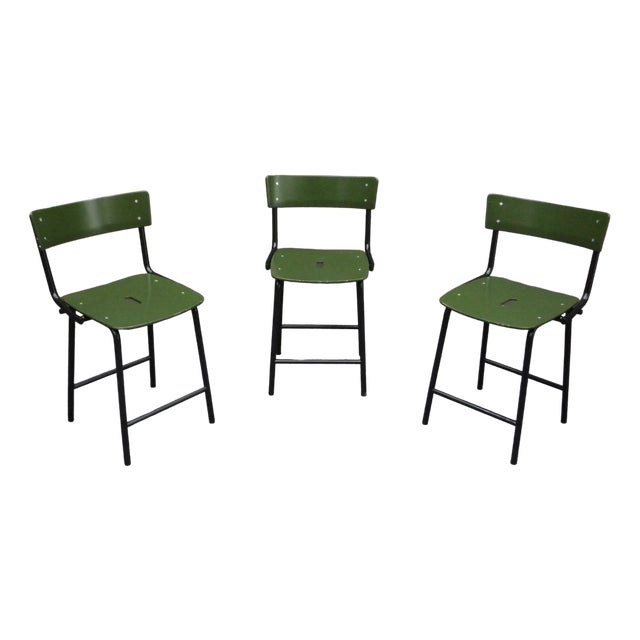 Mid-Century Chairs and Stools, 1960s Set of 3 For Sale