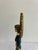 Vintage Carved Angel Figurine With Gold Feathered Wings and Painted Floral Bouquet For Sale - Image 9 of 12