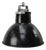 Vintage Industrial Black Enamel Pendant Light by Mazda, France For Sale