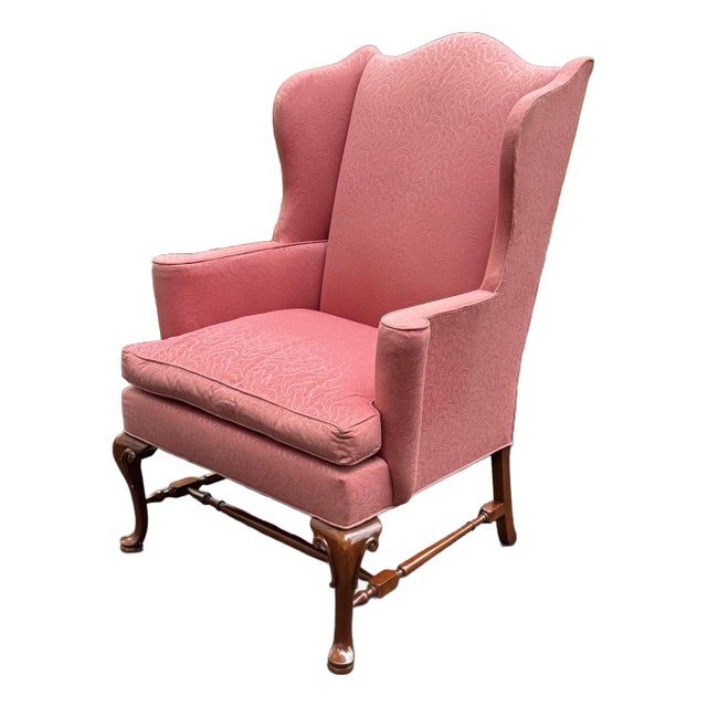 Vintage Hickory Chair Queen Anne Wingchair *For Reupholstery” For Sale