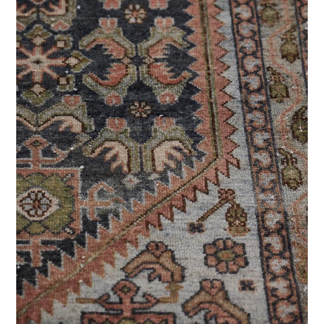 Persian Wool Handwoven Persian Malayer Rug From the Late 19th Century For Sale - Image 3 of 9