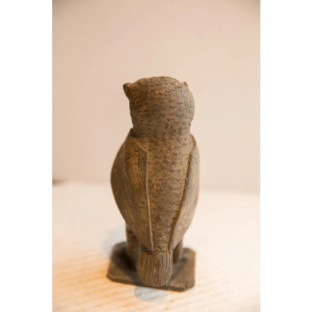 Metal Vintage African Owl Sculpture For Sale - Image 7 of 8