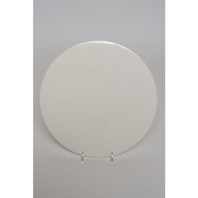 Ceramic Set of Three Nick Munro English Matte Powder Blue and Glossy White Plates - Two Sizes For Sale - Image 7 of 18