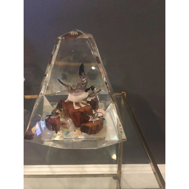 1970s Alessandro Albrizzi (Attributed) high End Lucite Diorama Obelisks - a Pair For Sale - Image 9 of 11