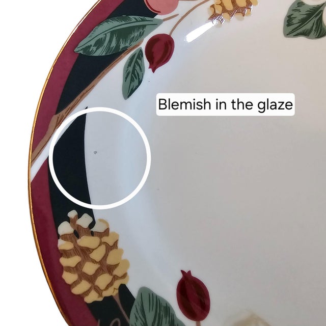 Late 20th Century Vintage 14" Oval Serving Platter Magnolia by Tienshan Fine China For Sale - Image 5 of 8