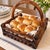 Mid-Century Modern Mid 20th Century Bamboo and Wicker Handled Table Serving Basket For Sale - Image 3 of 9