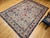 Textile Vintage Persian Tabriz Rug, Hand-Knotted Wool, Allover Geometric Pattern, Ivory & Blue, 8x10 For Sale - Image 7 of 18