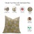 Fabdivine Handmade Block Printed Cushion Cover 24x24 Inch Duck Canvas-Rameshwaram For Sale - Image 4 of 4