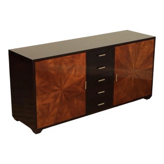 Larry Laslo for John Widdicomb Starburst Door Sideboard For Sale