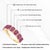 2.89 Carat Ruby & Diamond Band Ring in 14k Yellow Gold Stackable Design Size 4 For Sale - Image 12 of 16