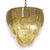 Mid-Century Modern Art Deco 3-Tier Chandelier in Golden Murano Glass, 1950s For Sale - Image 3 of 4