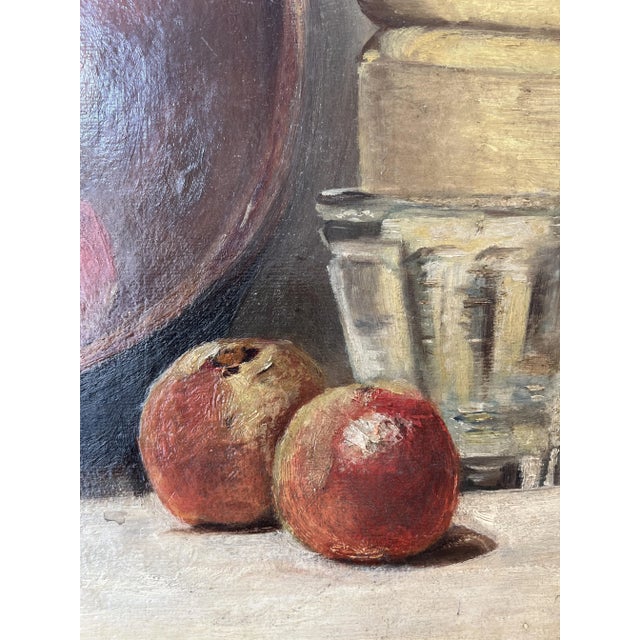 A. Bally, Cuivre et fruits, Oil on Cardboard, Framed For Sale - Image 6 of 12
