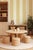 Textile Clubhouse Stripe Grasscloth Wallpaper by House Party | Neutral Rattan & Vanilla Cream | 8 Yards For Sale - Image 7 of 13