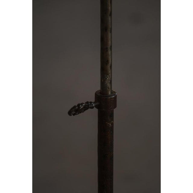 Vintage Danish Wrought Iron Floor Lamp with Swirl Detail, 1940s For Sale - Image 17 of 18