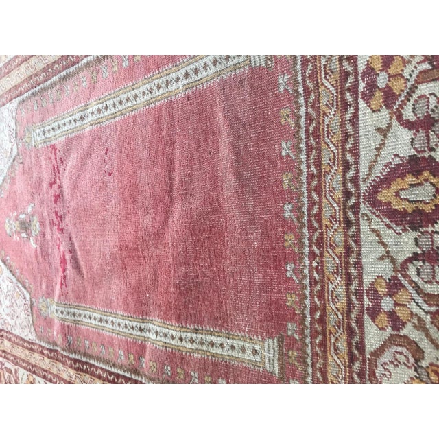 Vintage Turkish Ghyordes Prayer Rug For Sale - Image 10 of 13