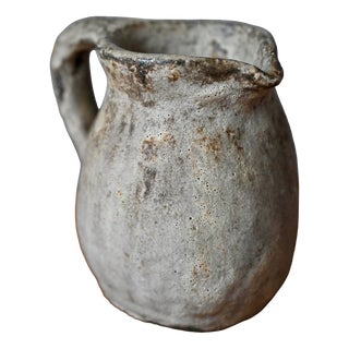 Brutalist Glazed Stoneware Pitcher, 1960s For Sale