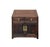 Asian Vintage Brown Wood Patina Deep Wide Side End Table Nightstand Cabinet For Sale - Image 3 of 10