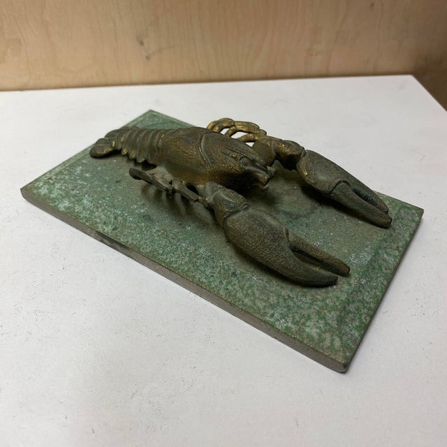 Metal 20th Century Lobster Paper Weight For Sale - Image 7 of 12