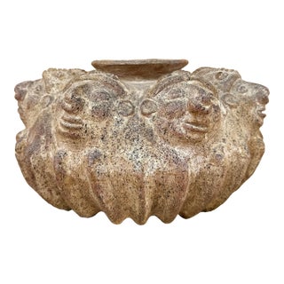 Pre-Colombian Handcrafted Perpetual Head Vase For Sale