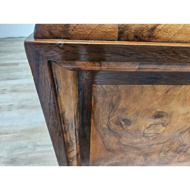 Tuscan Art Deco Double Bed in Briar, 1940 For Sale - Image 14 of 16