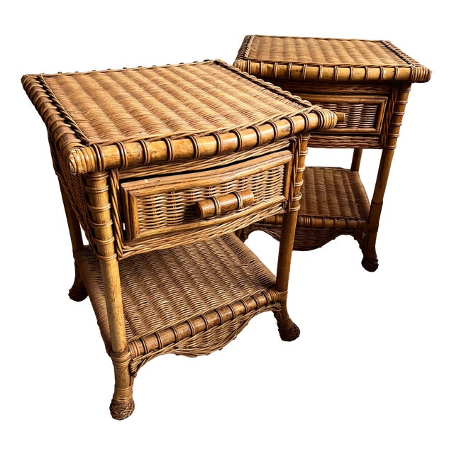 Bedside Tables / Nightstands, 1980s, Set of 2 For Sale