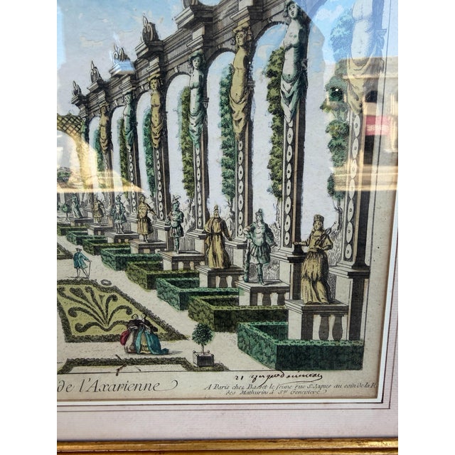Antique 18th C View of the Axarienne Pleasure Garden - Saint Petersburg - Russia For Sale - Image 4 of 4