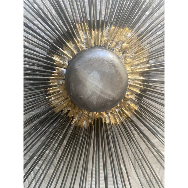 1960s Vintage Mid-Century Curtis Jere Handmade Bike Spokes Sunburst For Sale - Image 11 of 12